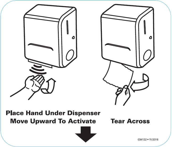 Label for Electronic Stainless Dispenser