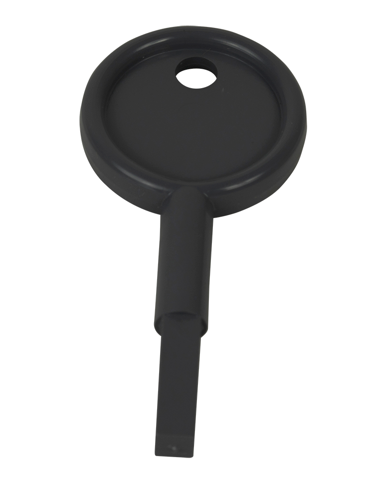 Key, Plastic, Grey, Single Shaft