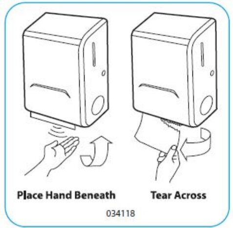 Label for Electronic Scott® Pro Recessed Stainless Each (034118)
